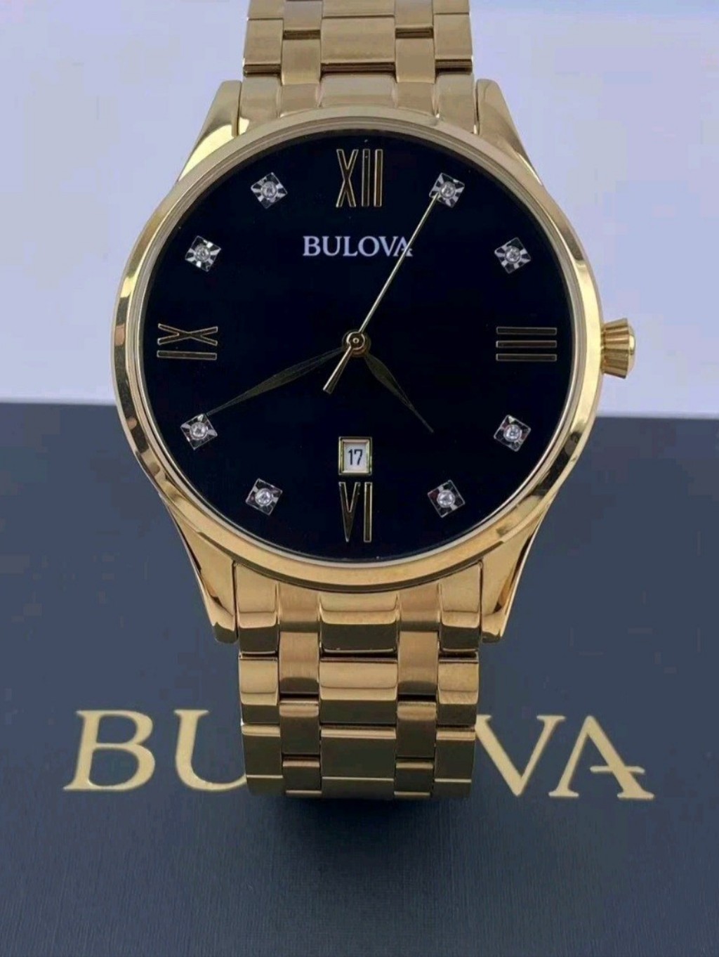 Bulova Men's Surveyor Classic Diamond Accent (Model: 97d108)